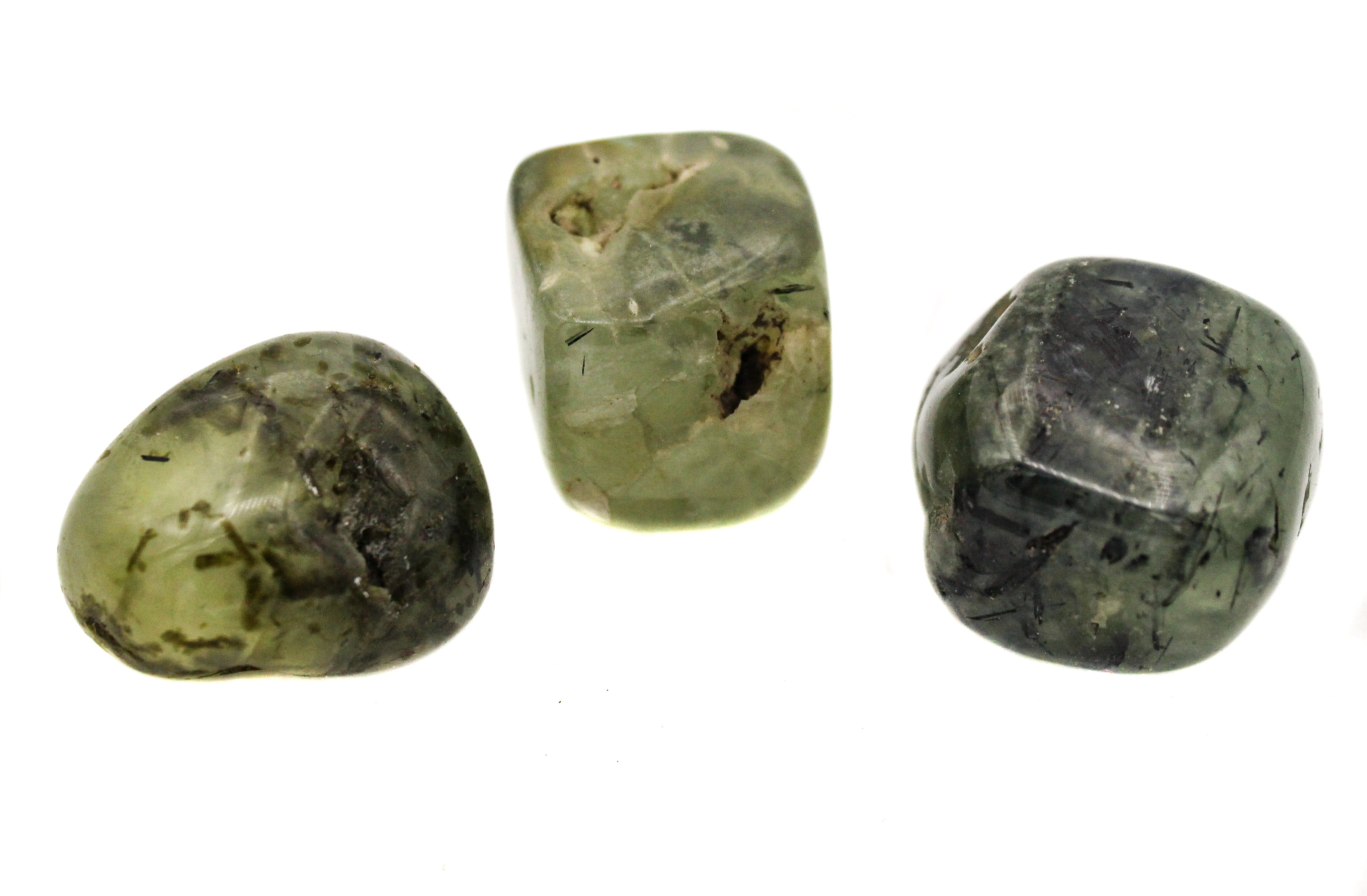 Prehnite - Epidote Tumble $8